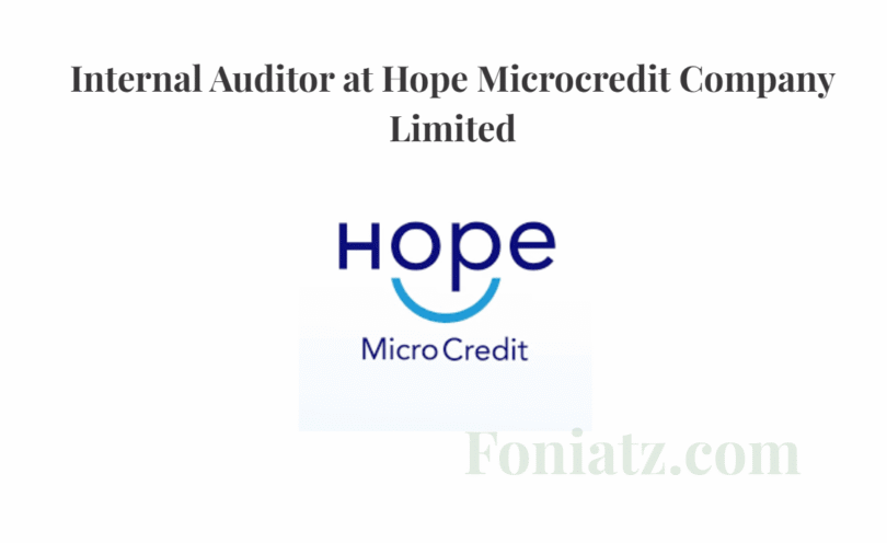 Internal Auditor at Hope Microcredit Company Limited