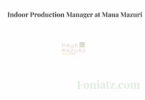 Indoor Production Manager at Maua Mazuri