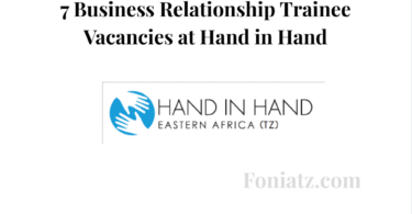7 Business Relationship Trainee Vacancies at Hand in Hand