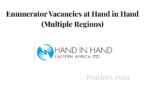 Enumerator Vacancies at Hand in Hand (Multiple Regions)