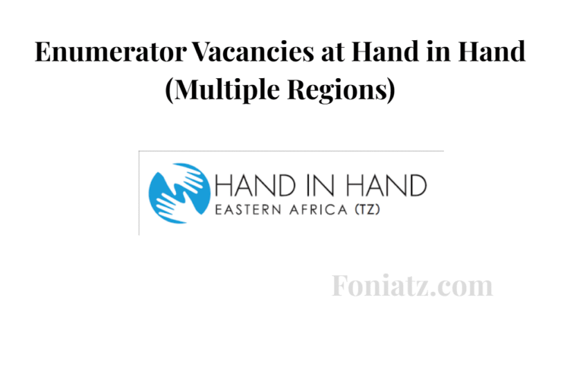 Enumerator Vacancies at Hand in Hand (Multiple Regions)
