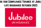 Risk And Compliance Trainee at Jubilee Life Insurance October 2025