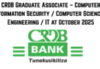 CRDB Graduate Associate – Computer Information Security / Computer Science / Engineering / IT at October 2025