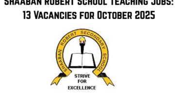 Shaaban Robert School Teaching Jobs: 13 Vacancies for October 2025