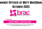 Senior Audit Officer at BRAC International October 2025