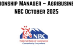 Relationship Manager – Agribusiness at NBC October 2025