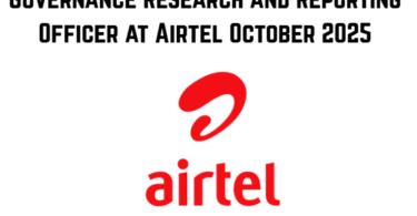 Governance Research and Reporting Officer at Airtel October 2025