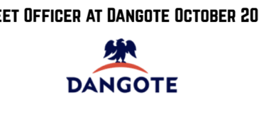 Fleet Officer at Dangote October 2025