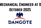 Senior Mechanical Engineer at Dangote October 2025