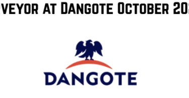 Surveyor at Dangote October 2025