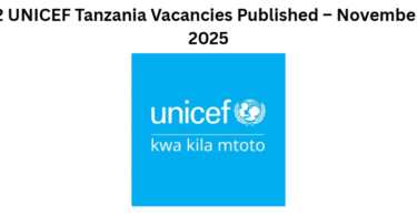 2 UNICEF Tanzania Vacancies Published – November 2025
