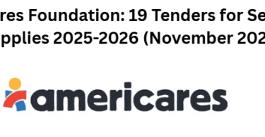 Americares Foundation: 19 Tenders for Services & Supplies 2025-2026 (November 2025)
