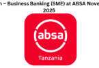 Intern – Business Banking (SME) at ABSA November 2025