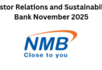 Head; Investor Relations and Sustainability at NMB Bank November 2025