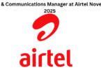 Brand & Communications Manager at Airtel November 2025
