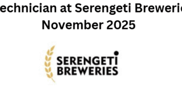 Electrical technician at Serengeti Breweries Limited November 2025