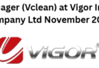 General Manager (Vclean) at Vigor International Company Ltd November 2025