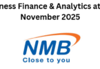 Head; Business Finance & Analytics at NMB Bank November 2025