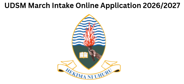 UDSM March Intake Online Application 2026/2027