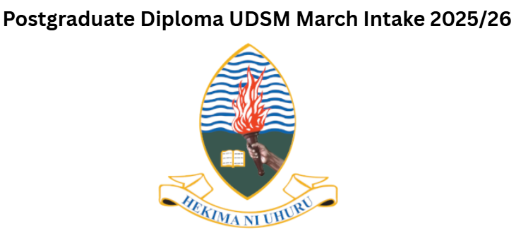 Postgraduate Diploma UDSM March Intake 2025/26