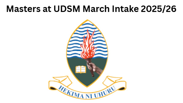 Masters at UDSM March Intake 2025/26