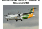 Administrative Officer at Precision air November 2025