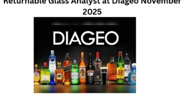 Returnable Glass Analyst at Diageo November 2025