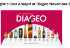 Logistic Cost Analyst at Diageo November 2025