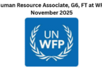 Human Resource Associate, G6, FT at WFP November 2025