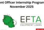Investment Officer Internship Program at EFTA November 2025