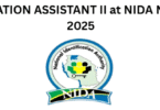 REGISTRATION ASSISTANT II at NIDA November 2025