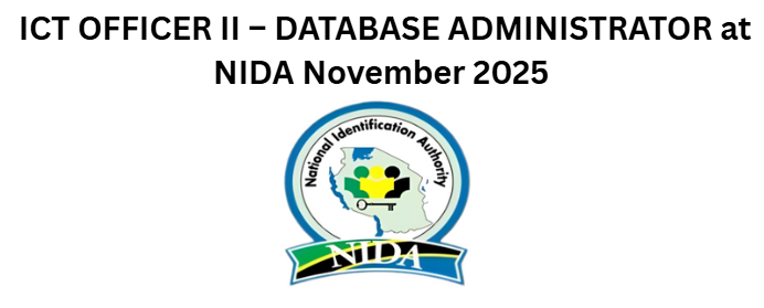 ICT OFFICER II – DATABASE ADMINISTRATOR at NIDA November 2025