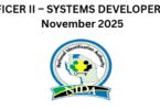 ICT OFFICER II – SYSTEMS DEVELOPER at NIDA November 2025