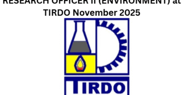 RESEARCH OFFICER II (ENVIRONMENT) at TIRDO November 2025