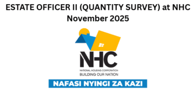 ESTATE OFFICER II (QUANTITY SURVEY) at NHC November 2025