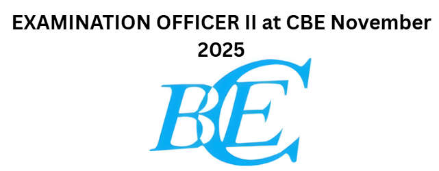 EXAMINATION OFFICER II at CBE November 2025