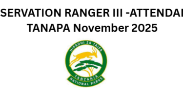 CONSERVATION RANGER III -ATTENDANT at TANAPA November 2025