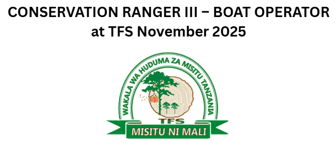 CONSERVATION RANGER III – BOAT OPERATOR at TFS November 2025