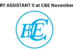 LIBRARY ASSISTANT II at CBE November 2025