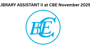 LIBRARY ASSISTANT II at CBE November 2025