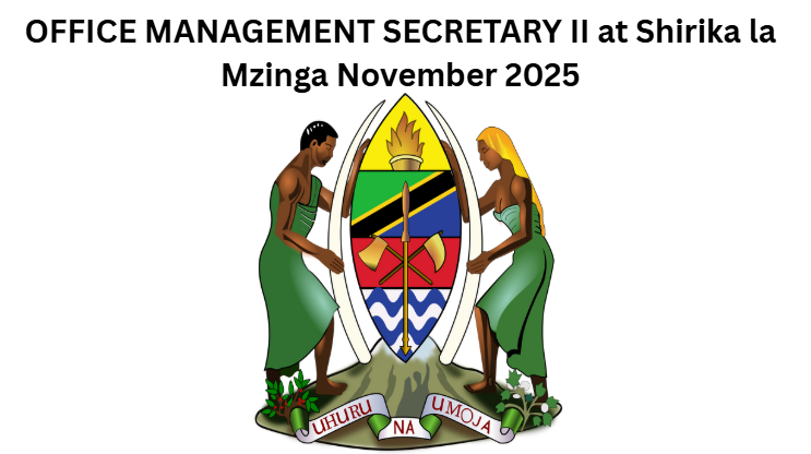 OFFICE MANAGEMENT SECRETARY II at Shirika la Mzinga November 2025