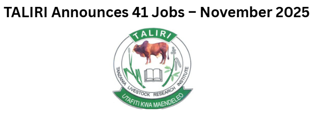 TALIRI Announces 41 Jobs – November 2025